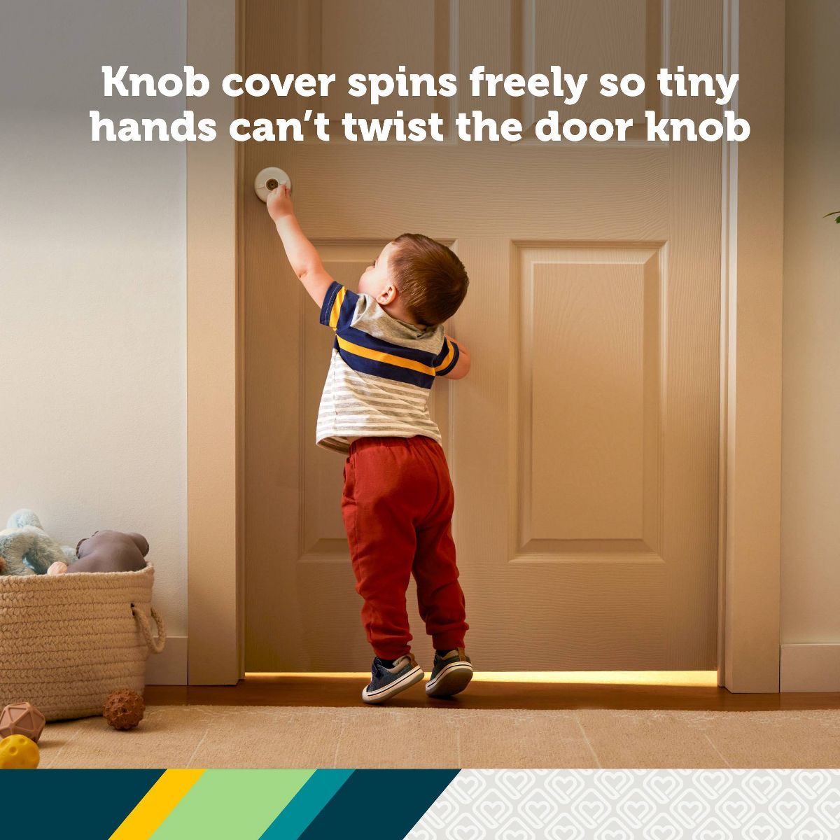 Safety 1st Parent Grip Door Knob Covers 4pk White + Plug Protectors 36pk - thumbnail 6
