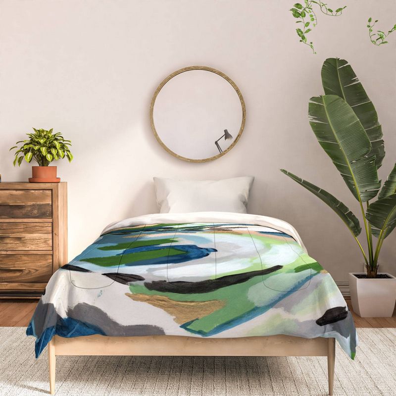 Laura Fedorowicz Greenery 100% Cotton Comforter Set - Deny Designs, 4 of 6