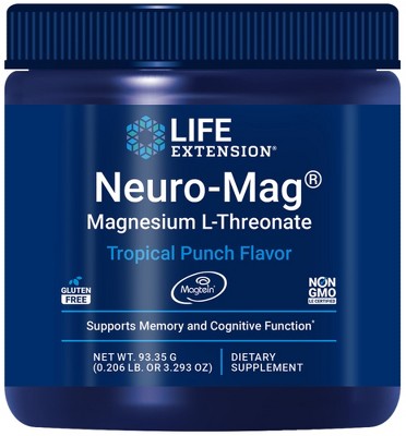 Neuro-Mag Magnesium L-Threonate by Life Extension  -  93.35g (0.206 lb or Powder