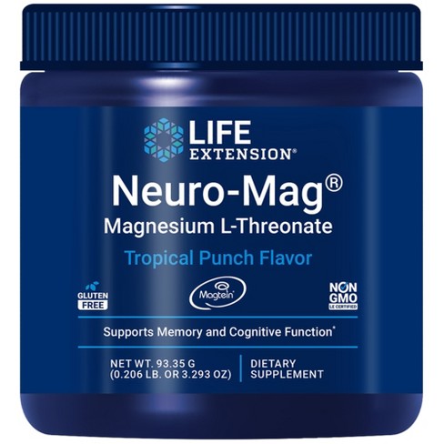 Life Extension Neuro-mag Magnesium L-threonate 93.35g (0.206 Lb Or ...