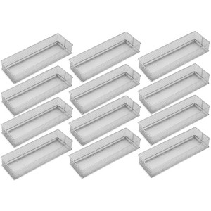 YBM Home Silver Mesh Drawer and Desk Organizer Tray, Pack of 12 - 1 of 4