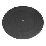 Fluance Turntable Mat (Rubber Black) - Audiophile Grade Design for Vinyl Record Players