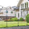 Outsunny Garden Decorative Fence Panel, 4 Pack, 44 x 36-Inch, Linear Length 12 Feet, Steel Border Folding Fence for Garden Landscaping - 3 of 4