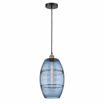 Vaz - 1 Light Cord Hung Mini Pendant In Industrial Style-18.5 Inches Tall and 10 Inches Wide
