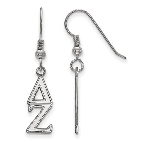 Black Bow Jewelry Sterling Silver Delta Zeta Greek Life Dangle Earring - image 1 of 3