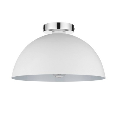 Brady Semi-Flush Mount Ceiling Light Matte White - Globe Electric