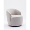 CAVINAS Teddy Fabric Arm Chair with Wood Frame,Plush Cushion,Accent Chair for Living Room,Bedroom - 2 of 4