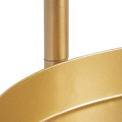Gold Tri-Level Metal Tabletop Planter Stand, 7.3x7.3x10