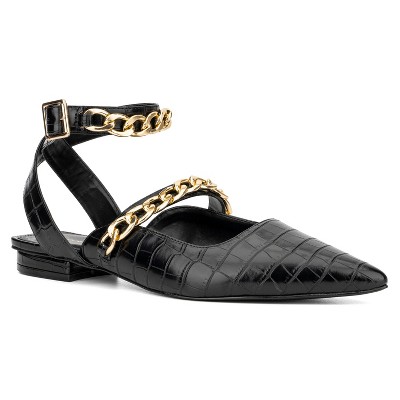 Fashion To Figure Women's Aliza Flats - Wide Width