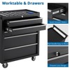 GustoWave 5 Drawer Tool Chest with Wheels, Rolling Tool Storage Cabinet Cart, Toolbox Organizer with Locking System, Drawer Liners - 4 of 4