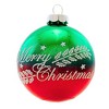 Christopher Radko 3.25 In Vintage Flocked Set Holiday Scenes Tree Ornament Sets - 2 of 4