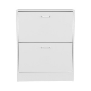 TiramisuBest High Pull Down Shoe Rack, Shoe Storage, Entryway, Bedroom, White - 1 of 4