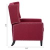PAGED 27.16" Wide Accent Chair, Manual Wing Chair Recliner, Suitable for Living Room, Bedroom - 4 of 4
