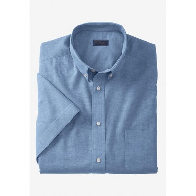 KingSize Men's Big & Tall Tall Wrinkle-Free Short-Sleeve Oxford Dress Shirt