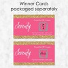 Big Dot of Happiness Chic 70th Birthday - Pink and Gold - Birthday Party Game Scratch Off Cards - 22 Count - 3 of 4