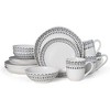 Fitz and Floyd Organic Coupe Maric 16-Pc Dinnerware Set - Floral Design, Microwave & Dishwasher Safe - Modern Porcelain Set, Set for 4 - 2 of 4
