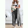 Imily Bela Women's Distressed Denim Overalls Loose Fit Casual Adjustable Strap Bib Jeans Jumpsuit with Pocket - 3 of 4