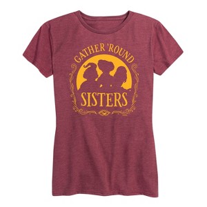 Women's - Hocus Pocus - Gather Round Sanderson Sisters Short Sleeve Graphic T-Shirt - 1 of 4