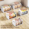 AEELLEEA 4/5/6 Tier Stackable Collapsible Lidded Storage Bins with Wheels | For Clothes, Sweaters & Towels (Closet Organization - 3 of 4