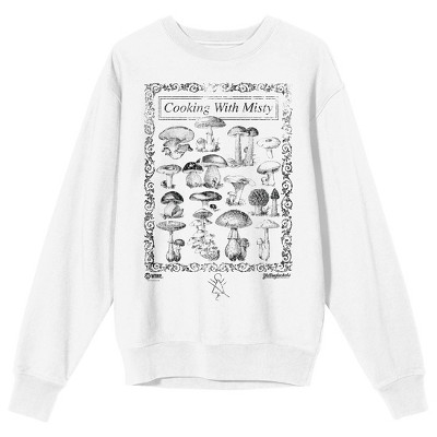 Yellowjackets Cooking With Misty Mushrooms Adult White Crew Neck ...