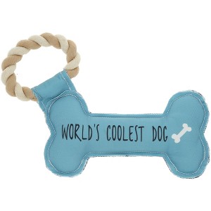 Pavilion Gift Company - Coolest Dog - Canvas Dog Toy on a Rope - Pet Toy - 1 of 4