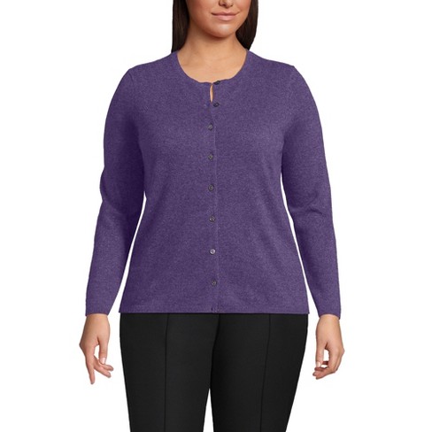 Women's plus size cashmere on sale cardigan