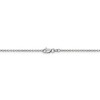 Black Bow Jewelry 1.4mm, 14k White Gold Solid Link Cable Chain Necklace - 3 of 4