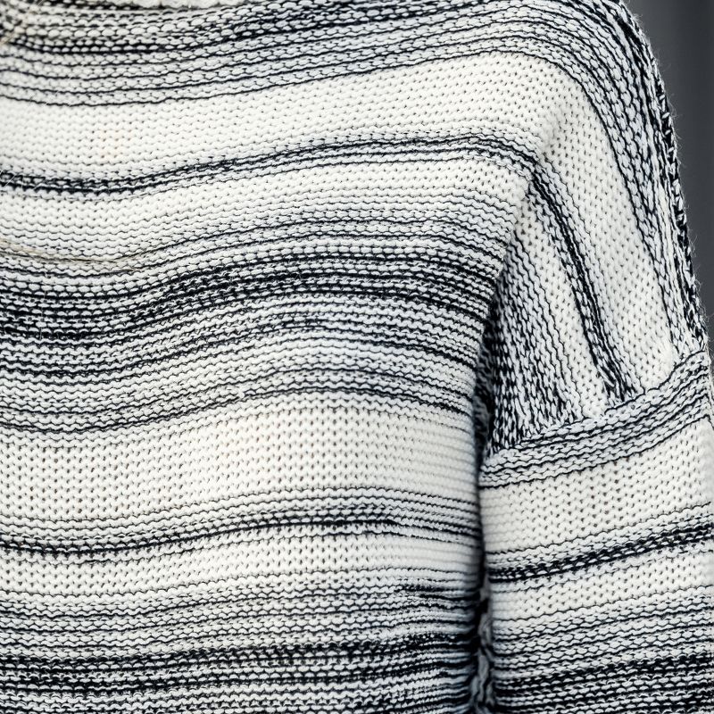 Women's Striped Turtleneck Longline Sweater- Cupshe, 2 of 8