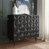 CLIHOME 2 Door Sideboard Gloss Lacquer Media Storage Accent Cabinet Utility Storage Cabinets - 2 of 4