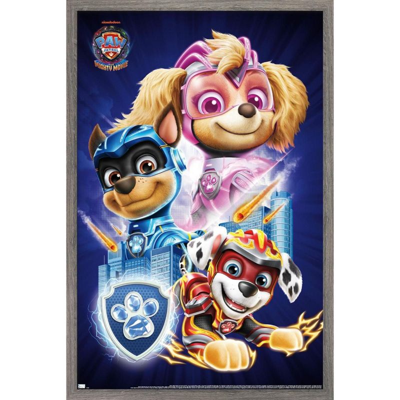 Trends International Paw Patrol: The Mighty Movie - Group Framed Wall Poster Prints, 1 of 7