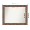 Amanti Art Pia Medium Brown Non-Beveled Framed Bathroom Vanity Wall Mirror - 3 of 4