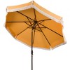 Milan Fringe 9Ft Crank Push Button Tilt Umbrella - PAT8008 - Safavieh - 4 of 4