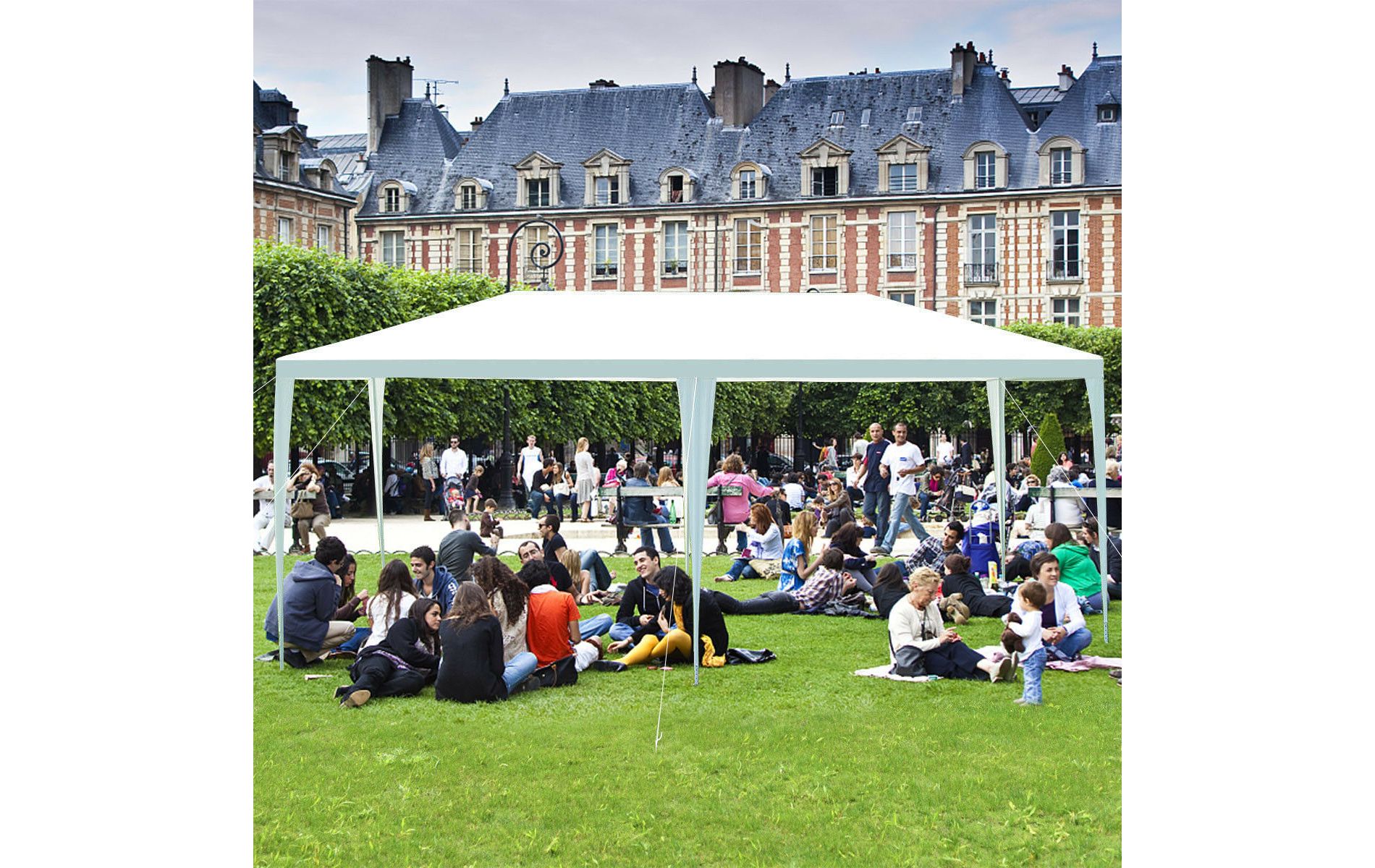 Costway Outdoor 10'x20' Canopy Tent Heavy Duty Wedding Party Sidewalls Window Carry Bag