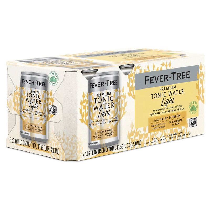 Fever-Tree Refreshingly Light Tonic Water - 8pk/5.07 fl oz Cans, 2 of 6