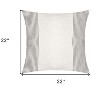 22"  Striped Cotton Throw Pillow - 3 of 4