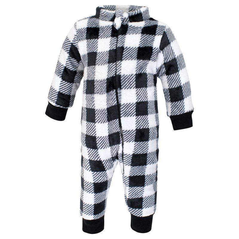 Hudson Baby Unisex Toddler Plush Jumpsuits, Gray Penguin, 4 of 5