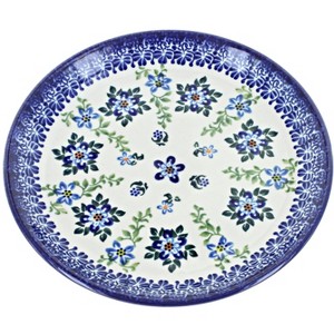 Blue Rose Polish Pottery 1102 Kalich Dessert Plate - 1 of 2