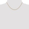 Black Bow Jewelry 1.8mm 14k Yellow Gold Polished Round Cable Chain Necklace - 2 of 4