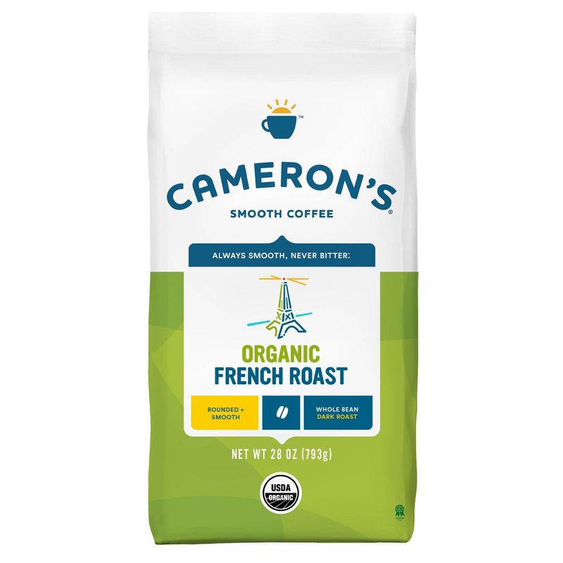 Cameron&#39;s Organic French Dark Roast Whole Bean Coffee - 28oz, 3 of 7