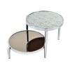 Royal Hampton Top Coffee Table with Tubular Rounded Legs, Silver - 3 of 4