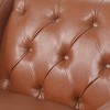 NicBex PU Leather Accent Chair,Upholstered Living Room Chairs with Button Tufted Backrest and Birch Legs,Accent Chairs for Living Room - 4 of 4