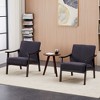 CAVINAS Modern Armchair,Upholstered Leisure Reading Chair with High Back,Solid Wood Legs,Accent Chair for Living Room,Bedroom,Reading Nooks - 2 of 4