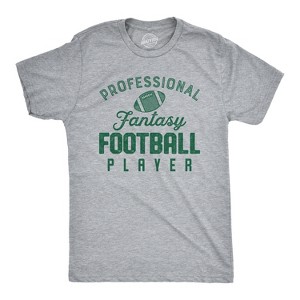 Mens Professional Fantasy Football Player T Shirt Funny Sports Tee - Crazy Dog Men's T Shirt - 1 of 4