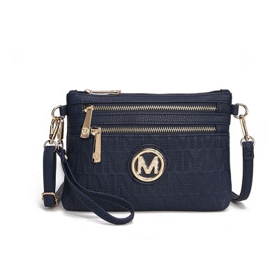 MKF Collection Roonie Milan M Signature Crossbody Wristlet Bag by Mia K