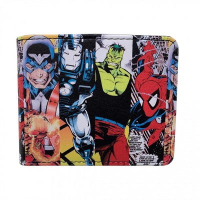 Adult Avengers Retro Panels Bifold Wallet