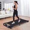 Sevobal Home Gym Equipment Wood Grain Walking Pad Under Desk Treadmill Walking Treadmill Incline Walking Running, Black, 44.48"*19.09"*3.93" - 2 of 4