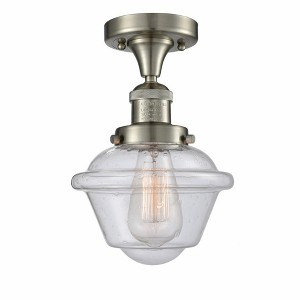 Oxford - 1 Light Semi-Flush Mount In Traditional Style-11 Inches Tall and 7.5 Inches Wide - 1 of 1