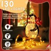 Karl Home 2.2Ft Lighted Penguin With Sleigh Christmas Decoration - 4 of 4