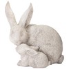 Melrose Stone Rabbit with Bunny Figurine (Set of 6) - 3 of 4