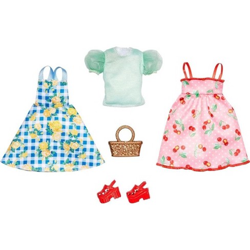 Barbie Clothes: Fashion And Accessory 2-pack For Barbie Dolls, 2 Picnic  Outfits : Target